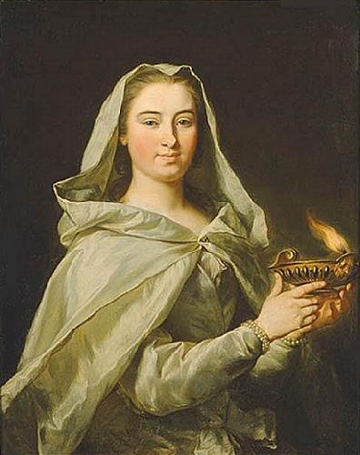 unknow artist Portrait of Charlotta Sparre as a Vestal France oil painting art
